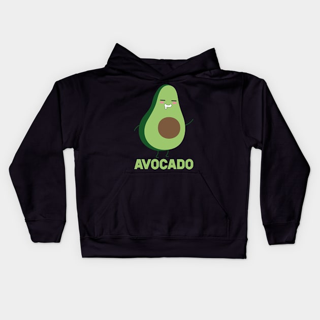 Avocado And Toast Matching Couple Shirt Kids Hoodie by SusurrationStudio